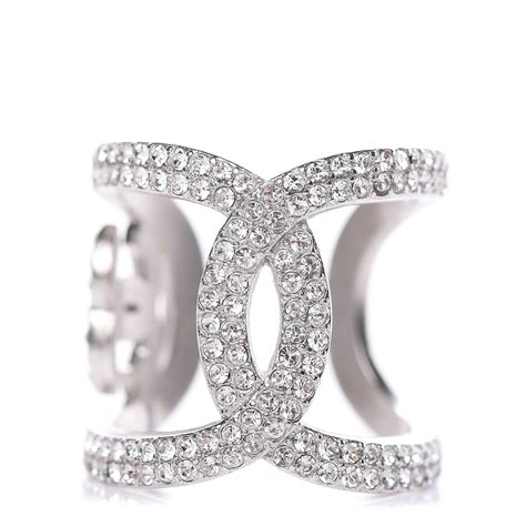 chanel cc ring silver|Chanel ring size chart.